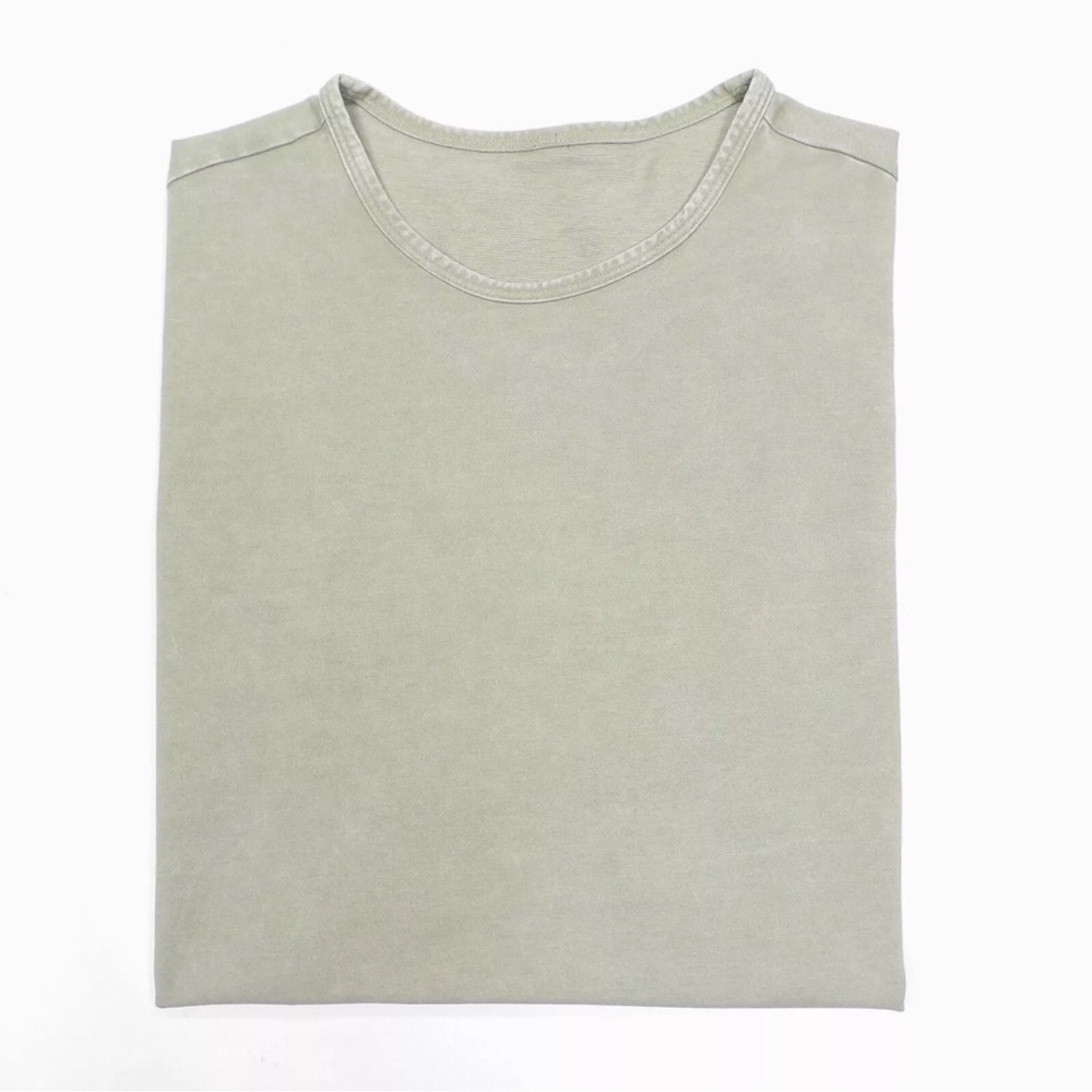 Lululemon Commission Enzyme Dye Fern Green Short Sleeve T Shirt - L Large